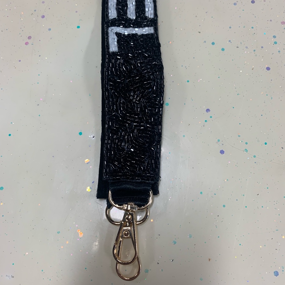 Designer inspired Beaded handbag strap.